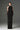Black Floral Garden Lace Midi Dress With Long Bow Straps