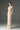Ivory Floral Garden Lace Midi Dress With Long Bow Straps