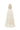 Ivory Floral Garden Lace Maxi A-line Dress with Halter neck and Waist Cut-Out back