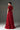 Red Floral Garden Lace Maxi A-line Dress With U-neck