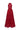 Red Floral Garden Lace Maxi A-line Dress with Halter neck and Waist Cut-Out back