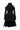 Black Floral Vine Lace Mini Mullet Dress With Halter Neck And Long Sleeves