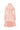 Light Pink Floral Vine Lace Mini Mullet Dress With Halter Neck And Long Sleeves