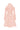 Light Pink Floral Vine Lace Mini Mullet Dress With Halter Neck And Long Sleeves