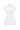 White Architechtural Lace Mini Dress With Cape