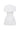 White Architechtural Lace Mini Dress With Cape