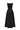 Black Silk Taffeta Trapeze Midi Mullet A-line Dress With Crystals Embellishment