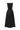 Black Silk Taffeta Trapeze Midi Mullet A-line Dress With Crystals Embellishment