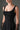 Black Silk Taffeta Trapeze Midi Mullet A-line Dress With Crystals Embellishment