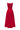 Red Silk Taffeta Trapeze Midi Mullet A-line Dress With Crystals Embellishment