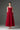 Red Silk Taffeta Trapeze Midi Mullet A-line Dress With Crystals Embellishment