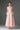 Light Pink Silk Taffeta Trapeze Midi Mullet A-line Dress With Crystals Embellishment