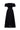 Black Floral Vine Lace Off-Shoulder Midi A-line Dress
