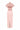 Light Pink Vine Guipure Lace And Silk Taffeta Bustier Midi Column Dress With Mini Cape - IHF STUDIO