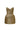 Gold Metallic Lacquer Jacquard Bustier Mini Column Dress With Lotus Petal-Shaped