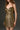 Gold Metallic Lacquer Jacquard Bustier Mini Column Dress With Lotus Petal-Shaped