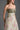Light Pink Clustered Floral Brocade And Light Brown Silk Taffeta A-Line Dress With Draped Details - IHF STUDIO
