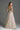 Light Pink Clustered Floral Brocade And Light Brown Silk Taffeta A-Line Dress With Draped Details - IHF STUDIO