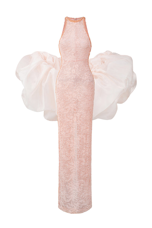 petite pink maxi dress Mesh Lace Halter-Tie Size:S-Dress Only Red Sparkly Bodycon Dress side split prom dress while the dramatic pleated