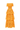 Orange Floral Garden Lace Maxi A-line Dress With 3-tiered U-Neck