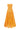 Orange Floral Garden Strapless A-Line Dress