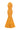 Orange Maxi Floral Garden Lace Dress with Halter neck and Waist Cut-Out details