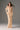Beige Floral Garden Lace off-shoulder column dress with long sleeves - IHF STUDIO