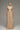 Beige guipure lace maxi dress with high neckline and sheer long sleeves - IHF STUDIO
