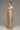 Beige guipure lace maxi dress with high neckline and sheer long sleeves - IHF STUDIO