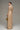Beige guipure lace maxi dress with high neckline and sheer long sleeves - IHF STUDIO