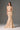 Beige maxi Floral Garden Lace mermaid dress with halter neck and waist cut-out details - IHF STUDIO