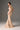 Beige maxi Floral Garden Lace mermaid dress with halter neck and waist cut-out details - IHF STUDIO