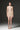 Beige Mesh Lace Halter Mini Dress With Petite Sequin & Pearl Details - IHF STUDIO