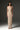 Beige Mesh Lace Square-Neck Midi Dress with Petite Sequin & Leather Belt - IHF STUDIO