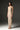 Beige Mesh Lace Square-Neck Midi Dress with Petite Sequin & Leather Belt - IHF STUDIO