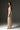 Beige Mesh Lace Square-Neck Midi Dress with Petite Sequin & Leather Belt - IHF STUDIO