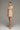 Beige guipure lace mini dress with short sleeves and a defined fitted waist - IHF STUDIO