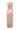 Beige Silk Taffeta Midi Column Dress With Square Neck And Mini Bow Detail - IHF STUDIO