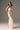 Beige Silk Taffeta One-Shoulder Maxi Dress with Rosette Detail - IHF STUDIO