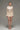 Beige silk taffeta slim-fit shirt with crystal cuffs and low-rise mini skirt with jeweled waistband - IHF STUDIO