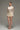 Beige silk taffeta slim-fit shirt with crystal cuffs and low-rise mini skirt with jeweled waistband - IHF STUDIO