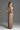 Beige Vine Guipure Lace And Silk Taffeta Bustier Midi Column Dress With Mini Cape - IHF STUDIO