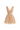 Beige Vine Guipure Lace V-neck mini A-line dress with draped details and two mini bows - IHF STUDIO