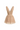 Beige Vine Guipure Lace V-neck mini A-line dress with draped details and two mini bows - IHF STUDIO