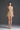 Beige Vine Guipure Lace V-neck mini A-line dress with draped details and two mini bows - IHF STUDIO