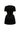 Black & Beige Crystal-Embellished Structured Mini Dress With Rolled Rose Appliqués - IHF STUDIO