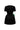 Black & Dark Green Crystal-Embellished Structured Mini Dress With Rolled Rose Appliqués - IHF STUDIO