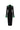 Black & Dark Green Long-Sleeved Black Crepe With Green Wing Cuff Midi Dress - IHF STUDIO