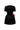 Black & Pink Crystal-Embellished Structured Mini Dress With Rolled Rose Appliqués - IHF STUDIO