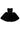 Black silk taffeta mini corset dress with crystal-embellished bodice and bell-shaped skirt - IHF STUDIO